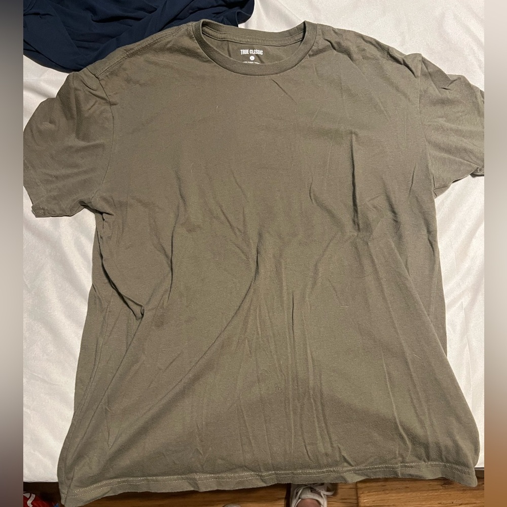True classic light green casual mens T-shirt large